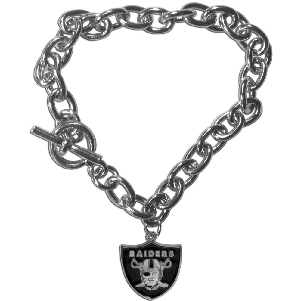 Las Vegas Raiders Charm Chain Bracelet - Las Vegas Raiders - Flyclothing LLC
