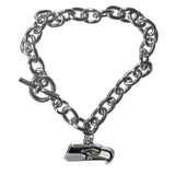 Seattle Seahawks Charm Chain Bracelet - Seattle Seahawks - Flyclothing LLC
