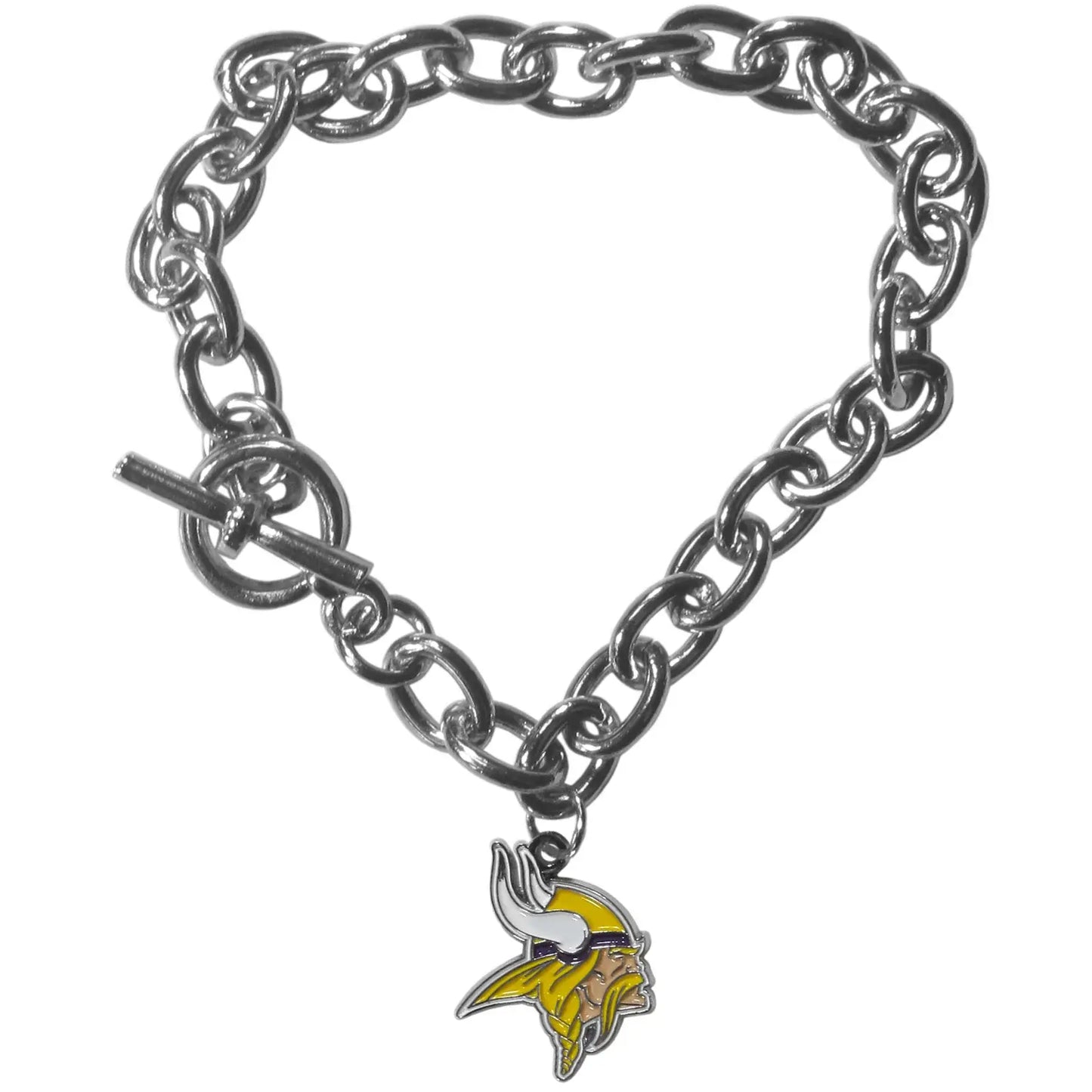 Minnesota Vikings Charm Chain Bracelet - Minnesota Vikings - Flyclothing LLC