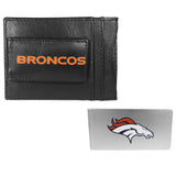 Denver Broncos Leather Cash & Cardholder & Money Clip - Denver Broncos