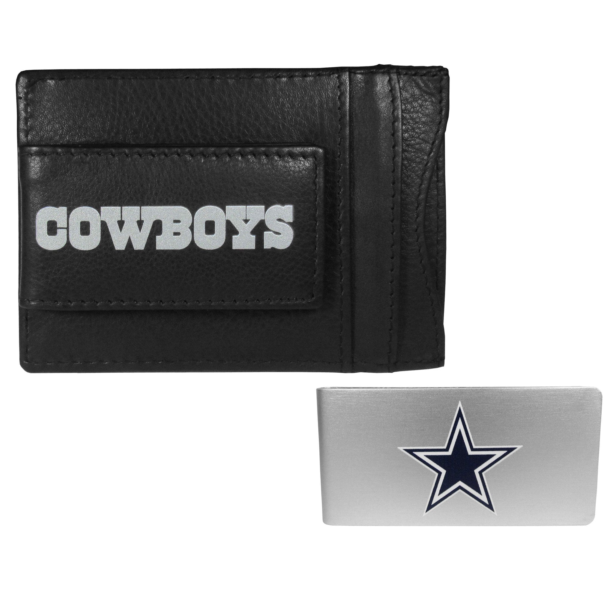 Dallas Cowboys Leather Cash & Cardholder & Money Clip - Dallas Cowboys - Flyclothing LLC