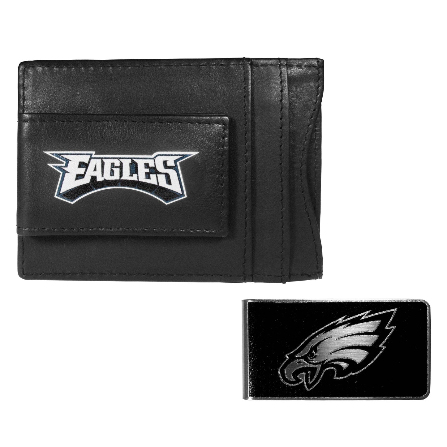 Philadelphia Eagles Leather Cash & Cardholder & Black Money Clip - Philadelphia Eagles - Flyclothing LLC