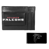 Atlanta Falcons Leather Cash & Cardholder & Black Money Clip - Atlanta Falcons