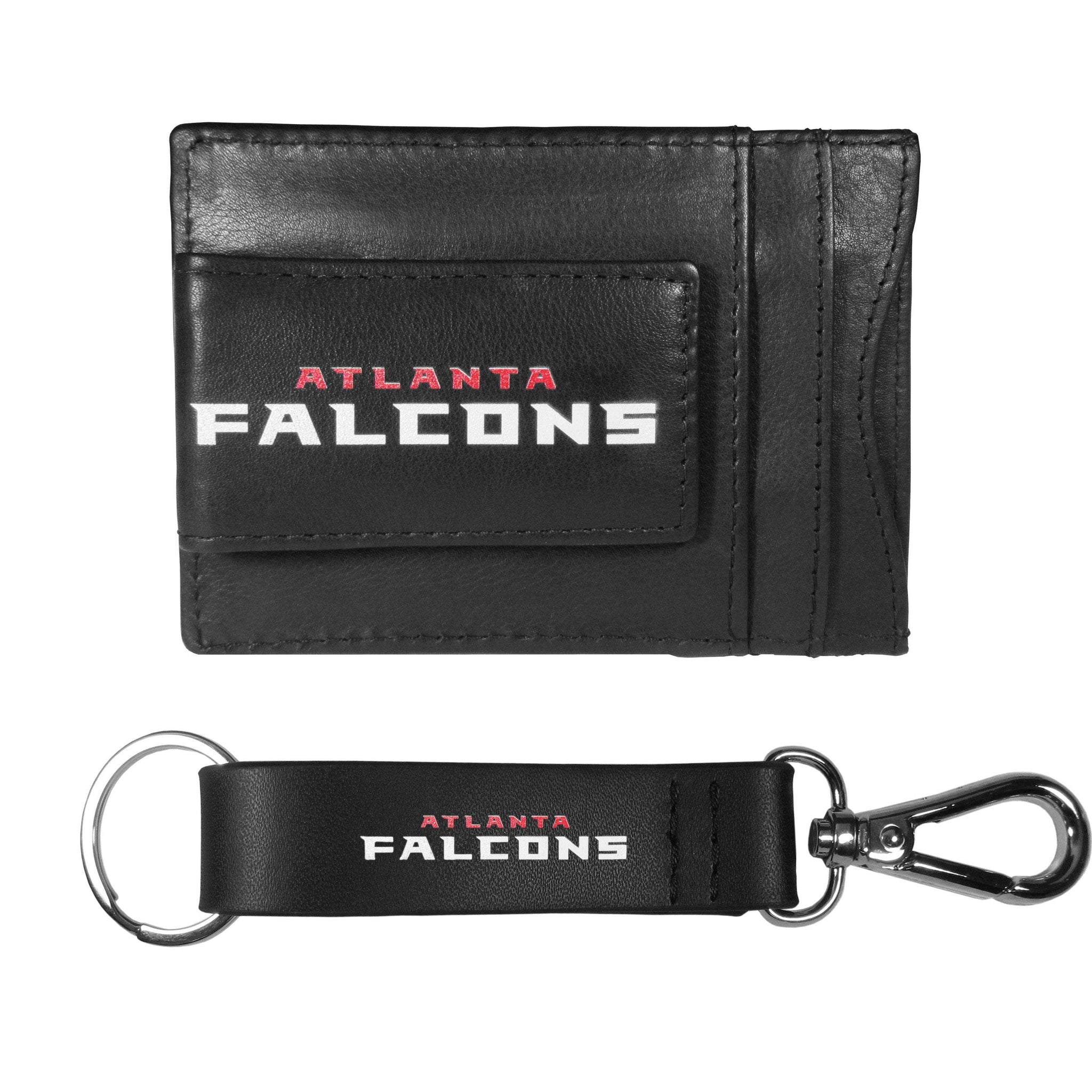 Atlanta Falcons Leather Cash & Cardholder & Strap Key Chain - Atlanta Falcons - Flyclothing LLC