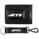 New York Jets Leather Cash & Cardholder & Strap Key Chain - New York Jets - Flyclothing LLC