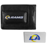 Los Angeles Rams Leather Cash & Cardholder & Money Clip - Los Angeles Rams