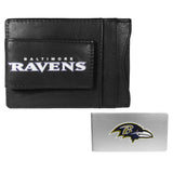 Baltimore Ravens Leather Cash & Cardholder & Money Clip - Baltimore Ravens
