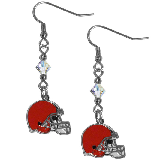 Cleveland Browns Crystal Dangle Earrings - Cleveland Browns - Flyclothing LLC