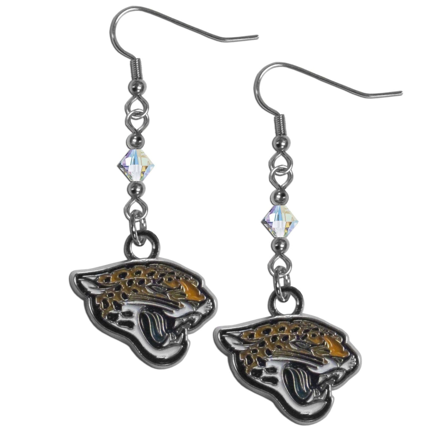 Jacksonville Jaguars Crystal Dangle Earrings - Jacksonville Jaguars - Flyclothing LLC