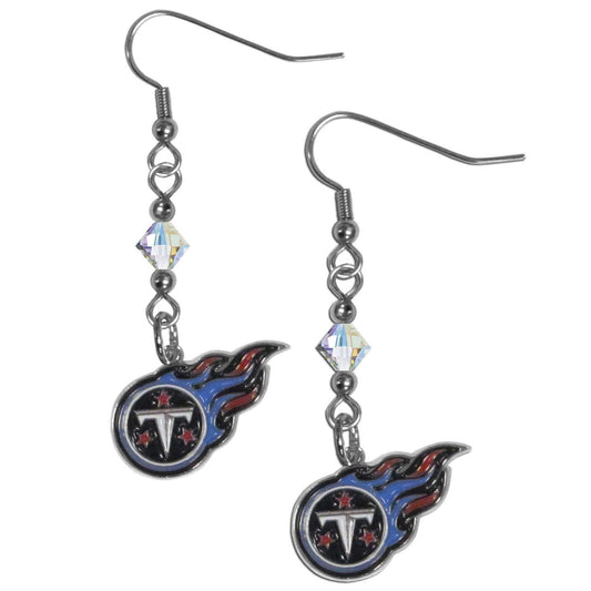 Tennessee Titans Crystal Dangle Earrings - Tennessee Titans - Flyclothing LLC
