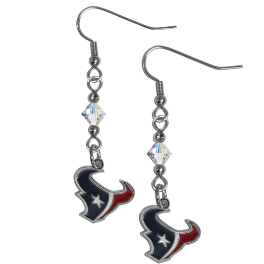 Houston Texans Crystal Dangle Earrings - Houston Texans - Flyclothing LLC