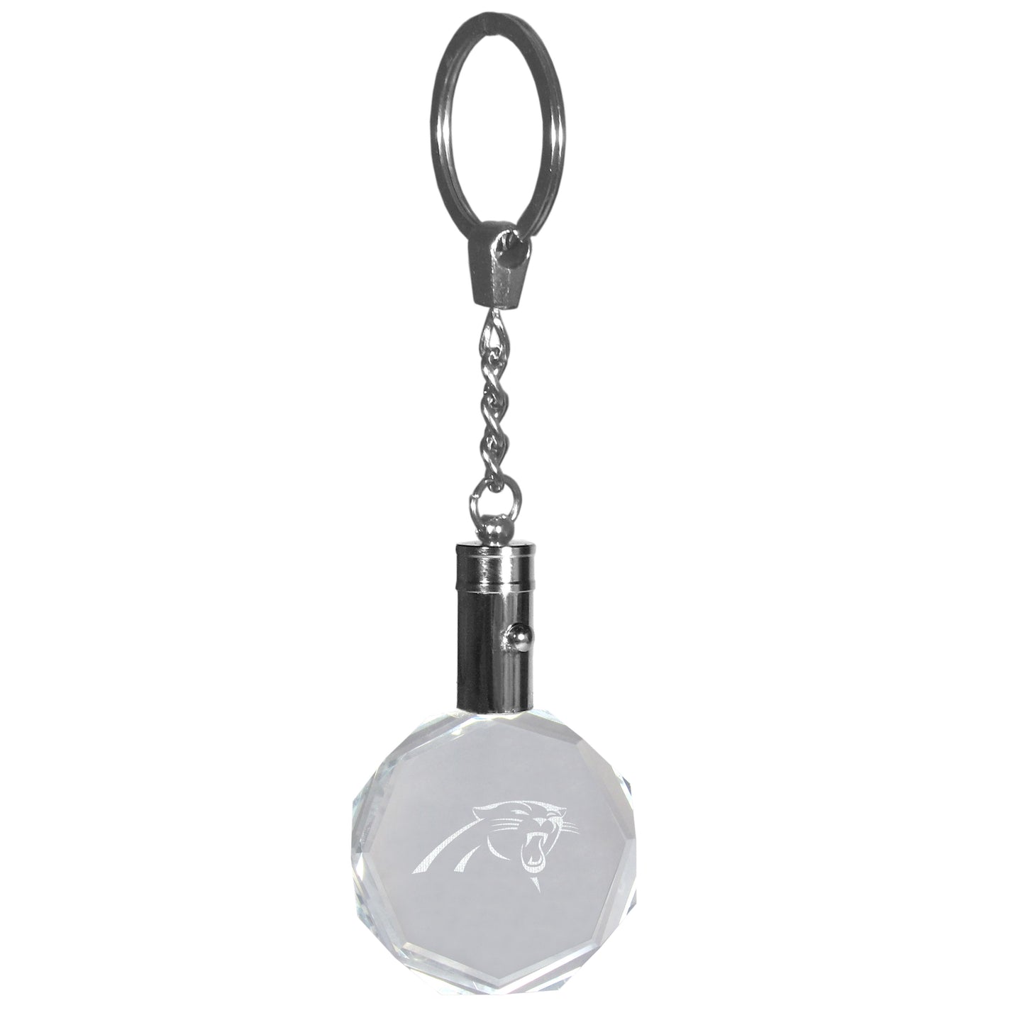 Carolina Panthers Crystal LED Key Chain