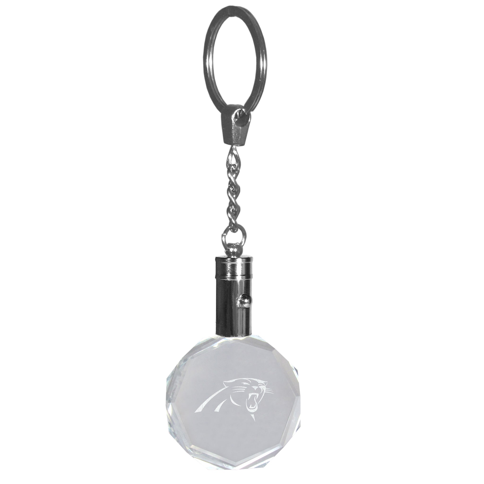 Carolina Panthers Crystal LED Key Chain