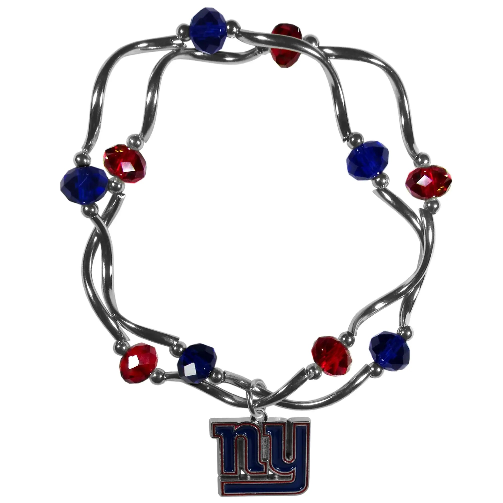 New York Giants Crystal Bead Bracelet - New York Giants - Flyclothing LLC