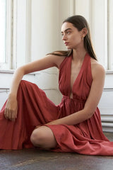 SHARE YOUR GLOW WOVEN MAXI DRESS - Flying Tomato - Flyclothing LLC