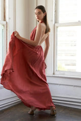SHARE YOUR GLOW WOVEN MAXI DRESS - Flying Tomato - Flyclothing LLC