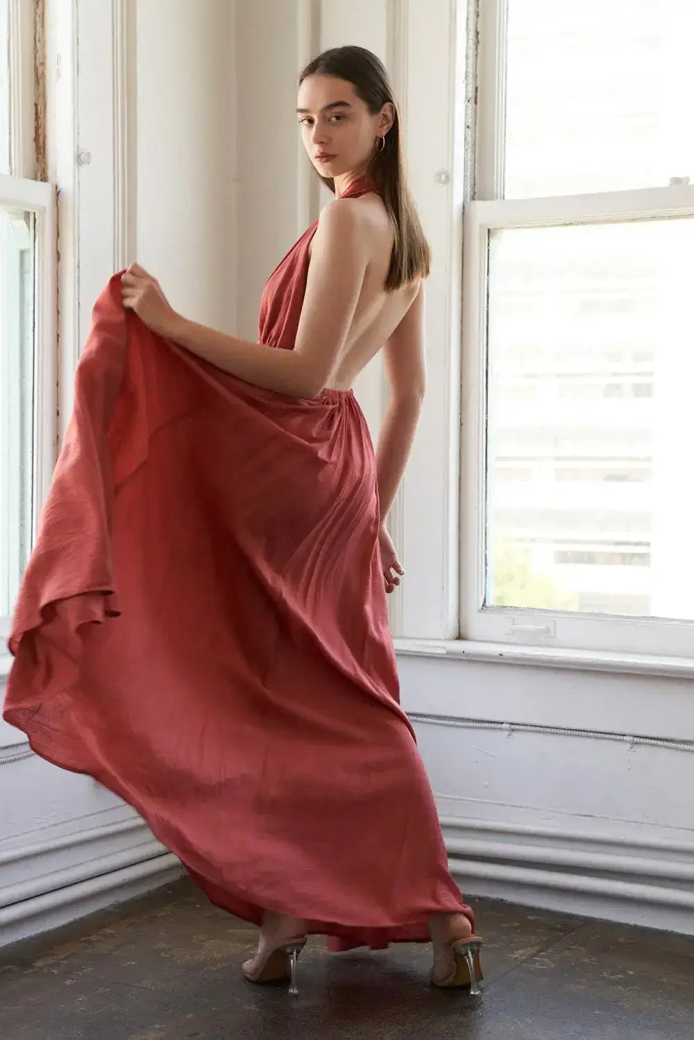 SHARE YOUR GLOW WOVEN MAXI DRESS - Flying Tomato - Flyclothing LLC
