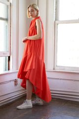 LOOKING MY WAY WOVEN MIDI DRESS - Flying Tomato - Flyclothing LLC
