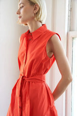 LOOKING MY WAY WOVEN MIDI DRESS - Flying Tomato - Flyclothing LLC
