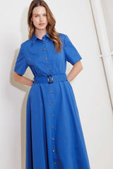 LUCKY ME WOVEN MIDI DRESS - Flying Tomato - Flyclothing LLC