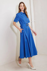 LUCKY ME WOVEN MIDI DRESS - Flying Tomato - Flyclothing LLC