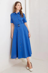 LUCKY ME WOVEN MIDI DRESS - Flying Tomato - Flyclothing LLC