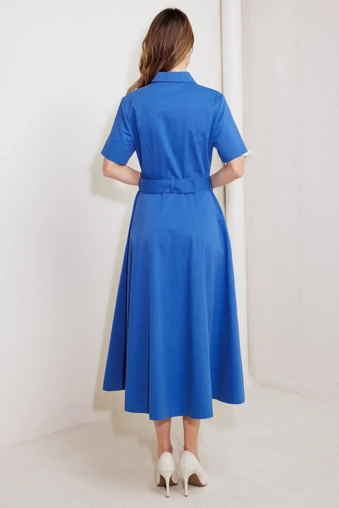 LUCKY ME WOVEN MIDI DRESS - Flying Tomato - Flyclothing LLC