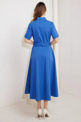LUCKY ME WOVEN MIDI DRESS - Flying Tomato - Flyclothing LLC
