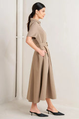 LUCKY ME WOVEN MIDI DRESS - Flying Tomato - Flyclothing LLC