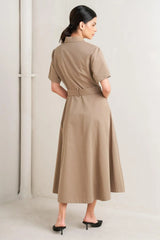 LUCKY ME WOVEN MIDI DRESS - Flying Tomato - Flyclothing LLC