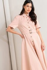 LUCKY ME WOVEN MIDI DRESS - Flying Tomato - Flyclothing LLC