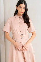LUCKY ME WOVEN MIDI DRESS - Flying Tomato - Flyclothing LLC