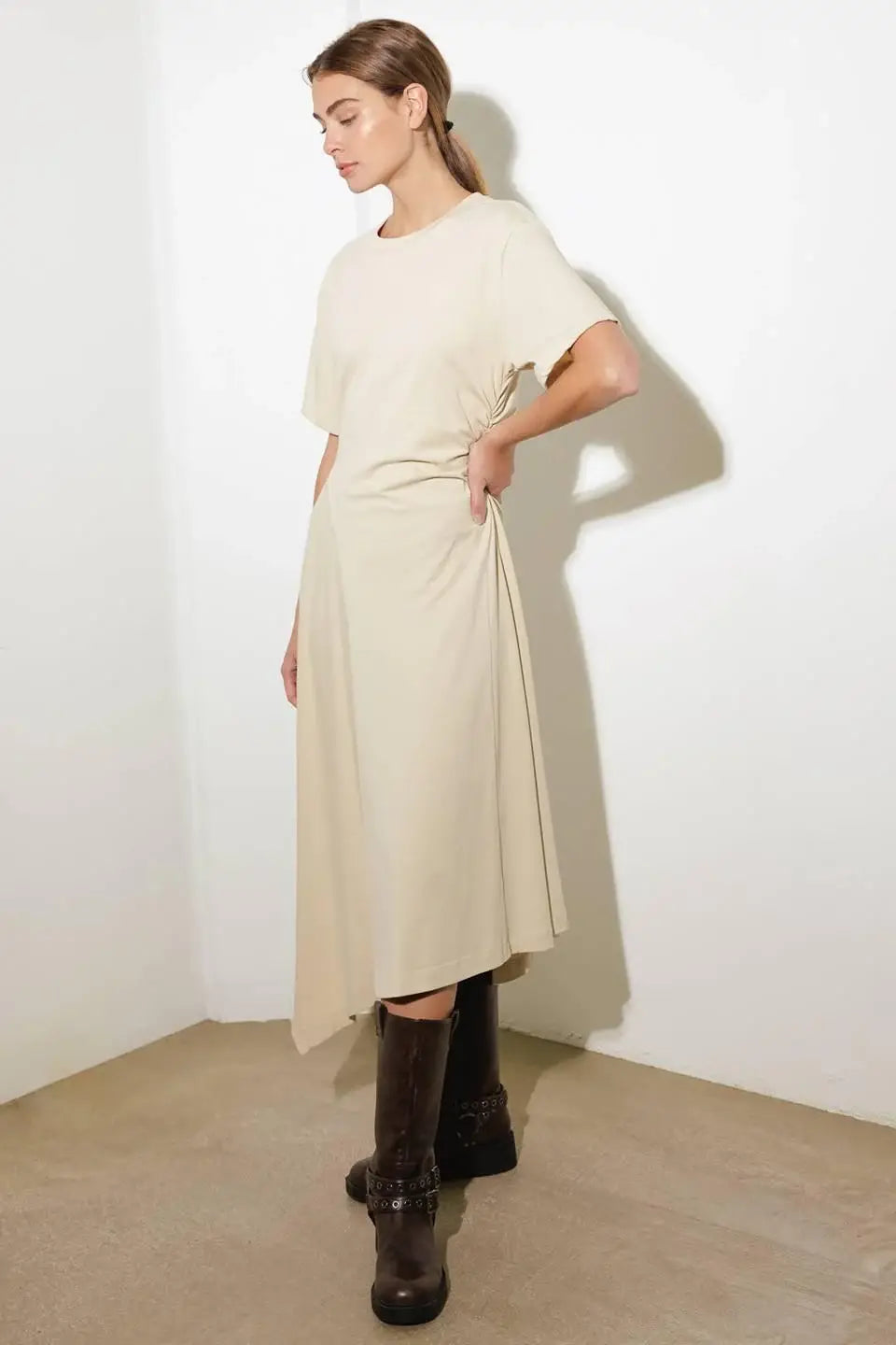 RIGHT ON CUE KNIT MIDI DRESS - Flying Tomato - Flyclothing LLC