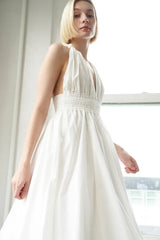 BIG CITY DREAMS WOVEN MIDI DRESS - Flying Tomato - Flyclothing LLC
