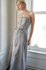 SECRET CRUSH TWILL MIDI DRESS - Flying Tomato - Flyclothing LLC