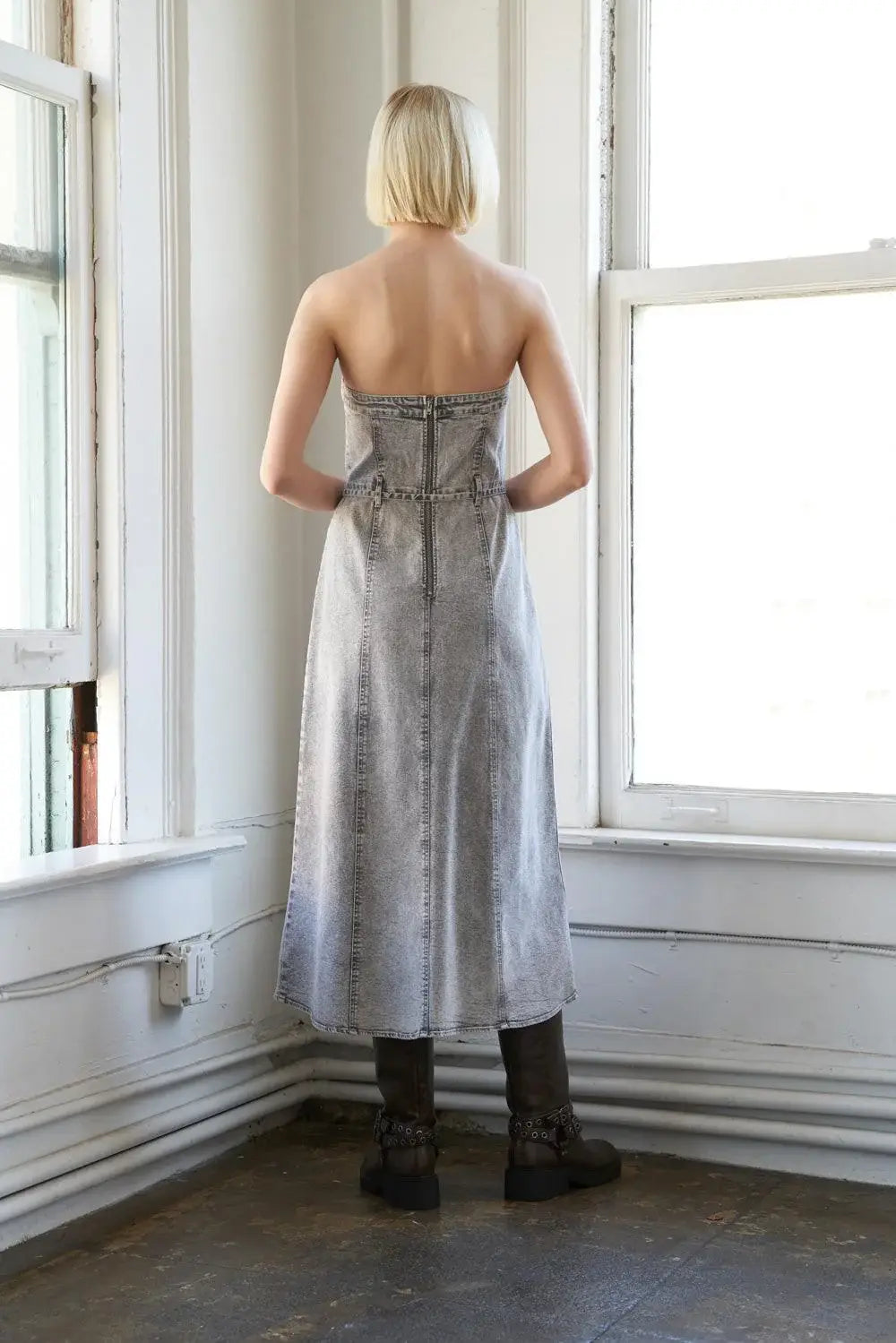 SECRET CRUSH TWILL MIDI DRESS - Flying Tomato - Flyclothing LLC