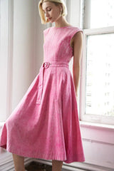 NEVER FORGET TWILL MIDI DRESS - Flying Tomato - Flyclothing LLC