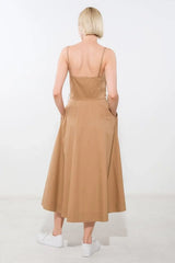 PROOF OF PERFECTION WOVEN MIDI DRESS - Flying Tomato - Flyclothing LLC