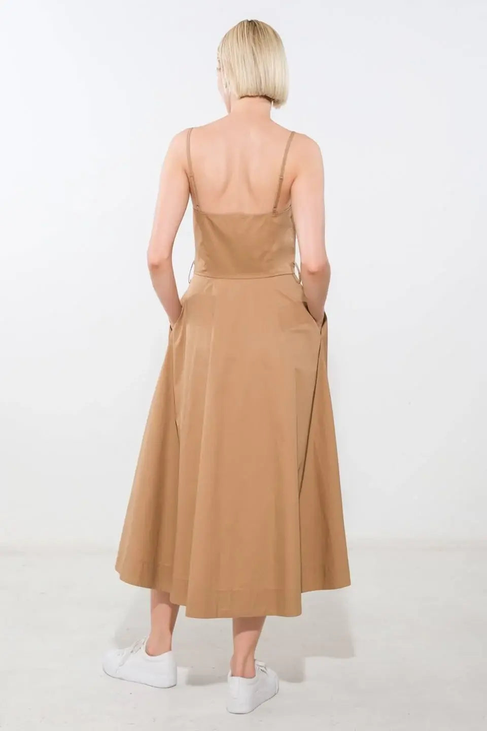 PROOF OF PERFECTION WOVEN MIDI DRESS - Flying Tomato - Flyclothing LLC