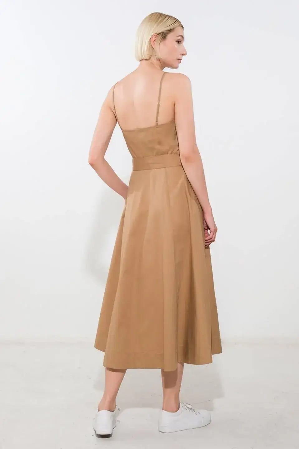 PROOF OF PERFECTION WOVEN MIDI DRESS - Flying Tomato - Flyclothing LLC