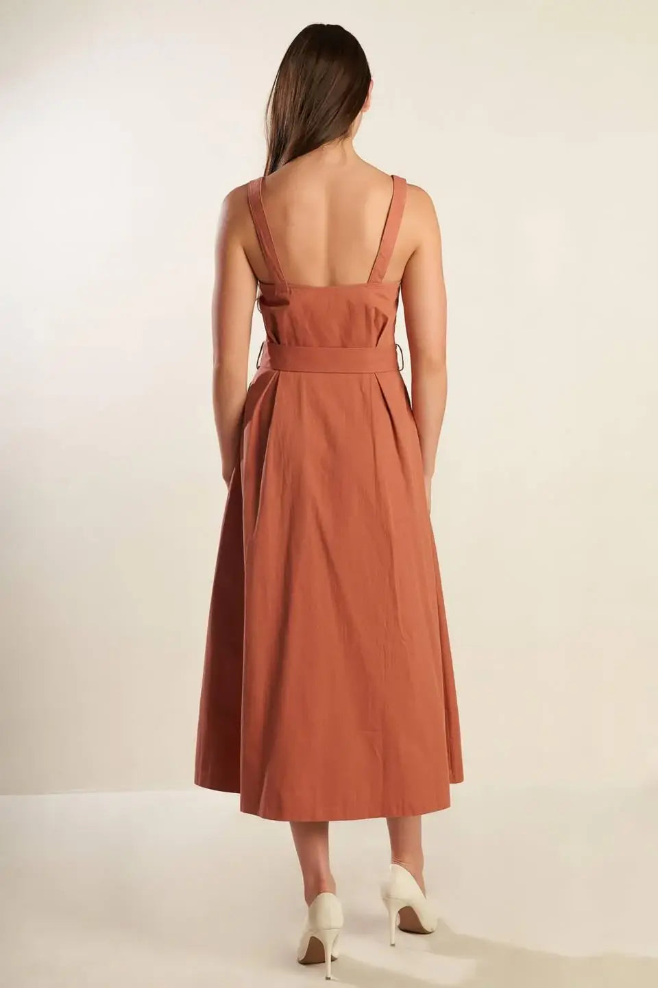 CALIFORNIA DREAMING WOVEN MIDI DRESS - Flying Tomato - Flyclothing LLC