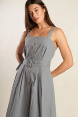 CALIFORNIA DREAMING WOVEN MIDI DRESS - Flying Tomato - Flyclothing LLC