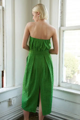 IN DOLLY WE TRUST WOVEN MIDI DRESS - Flying Tomato - Flyclothing LLC
