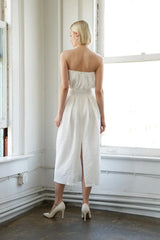 IN DOLLY WE TRUST WOVEN MIDI DRESS - Flying Tomato - Flyclothing LLC