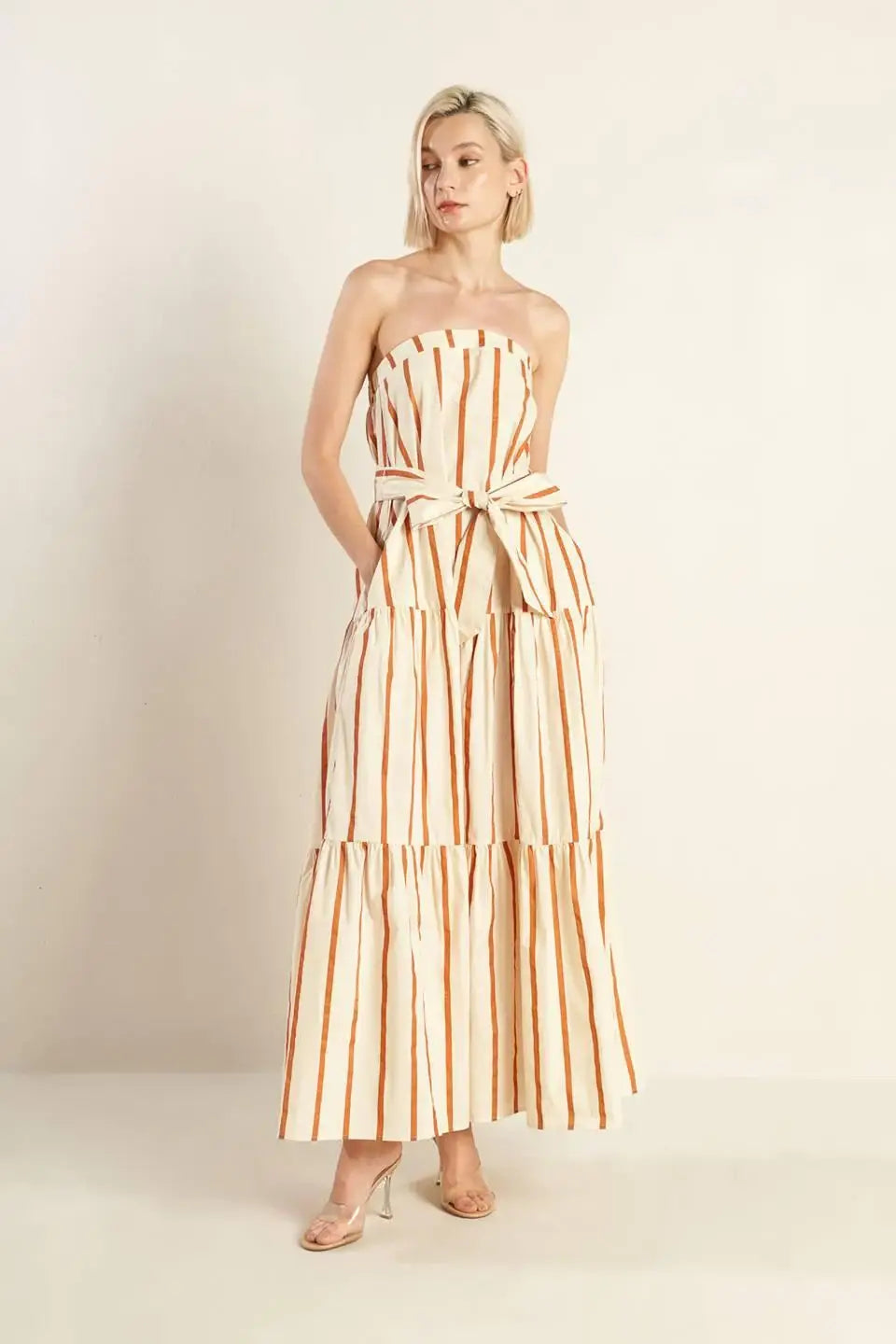 SWEET REMINISCENCE WOVEN MAXI DRESS - Flying Tomato - Flyclothing LLC