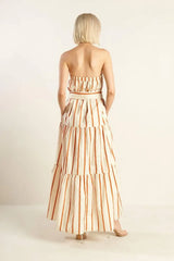 SWEET REMINISCENCE WOVEN MAXI DRESS - Flying Tomato - Flyclothing LLC