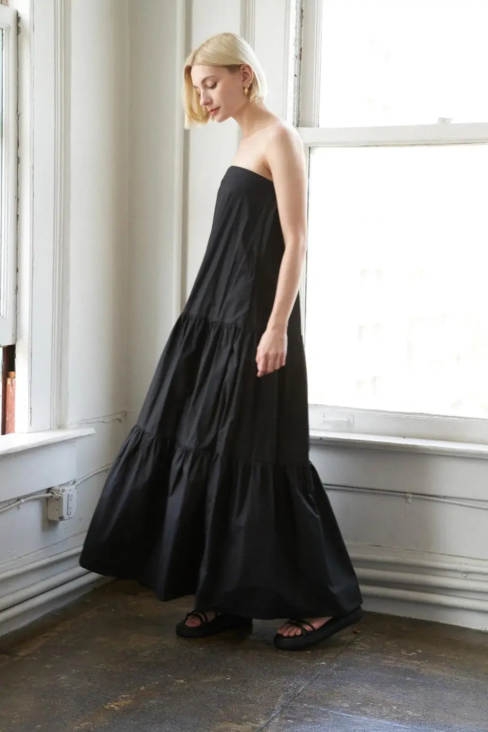 GIRLS JUST WANNA HAVE WOVEN MAXI DRESS - Flying Tomato - Flyclothing LLC