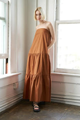 GIRLS JUST WANNA HAVE WOVEN MAXI DRESS - Flying Tomato - Flyclothing LLC