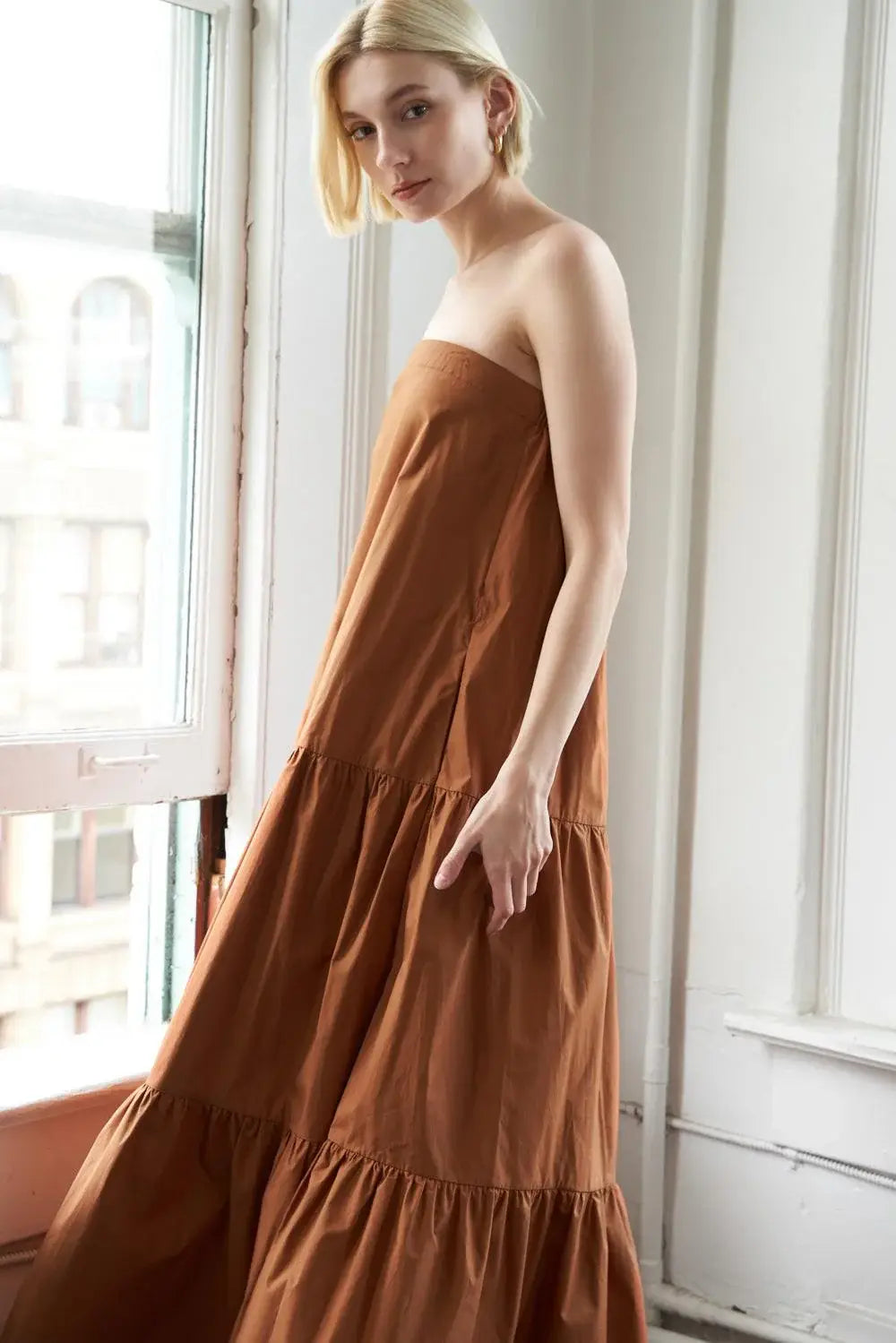 GIRLS JUST WANNA HAVE WOVEN MAXI DRESS - Flying Tomato - Flyclothing LLC