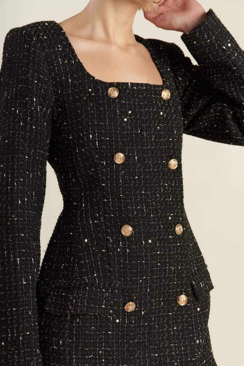 HEART UNBOUND TWEED MINI DRESS - Flying Tomato - Flyclothing LLC